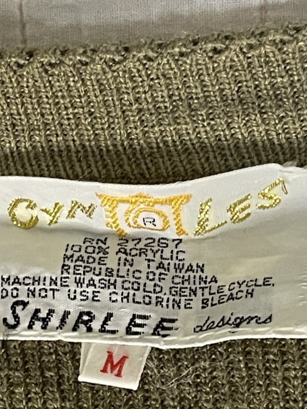 Vintage Cyn Les Shirlee Equestrian Horse Embroidered Sweater Sz Med Old Money EC - Picture 7 of 10